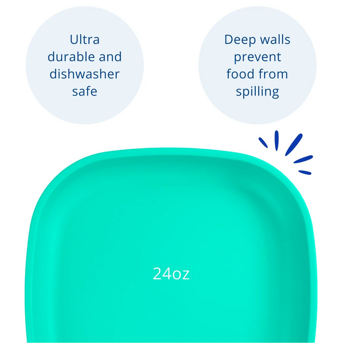 Re-Play Recycled Small Flat Plastic Plate - 7in./19cm