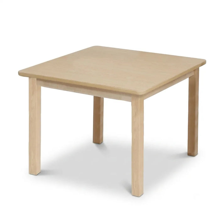 Square solid maple wood children daycare or classroom table - customizable