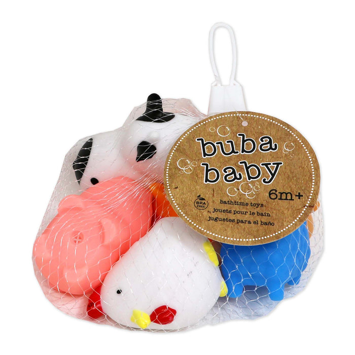 Rose Textiles 5 Pack Bath Toys: Farm Animals