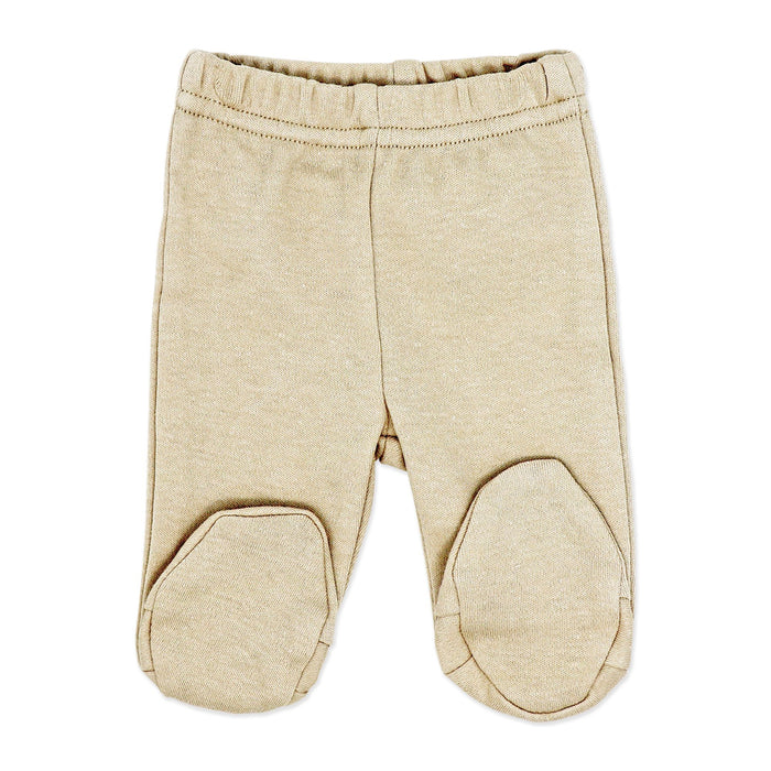 Ensemble deux pièces avec pantalon à pieds Naturelle Beige | Prématuré à 3 mois