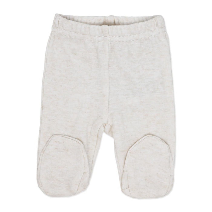 Ensemble deux pièces avec pantalon à pieds Naturelle Beige | Prématuré à 3 mois