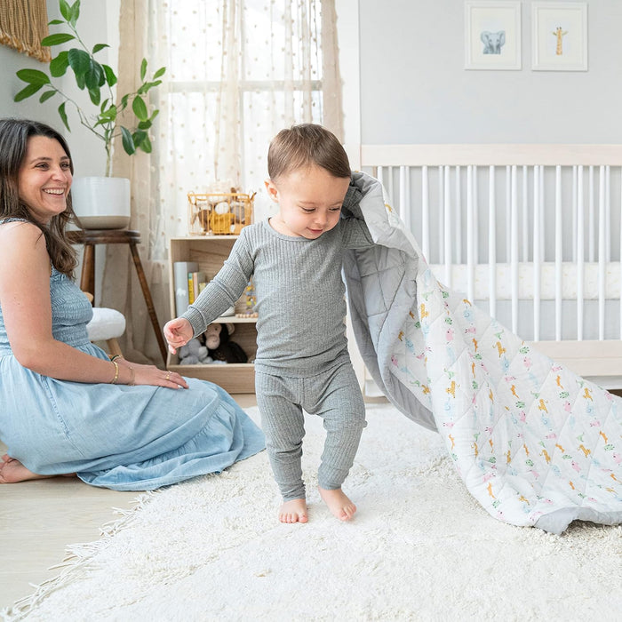 Aden & Anais Essentials 3-Piece Crib Bedding Set, Baby Bedding Bundle, Cotton Blanket, Crib Sheet