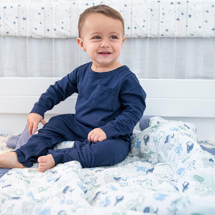 Aden & Anais Essentials 3-Piece Crib Bedding Set, Baby Bedding Bundle, Cotton Blanket, Crib Sheet