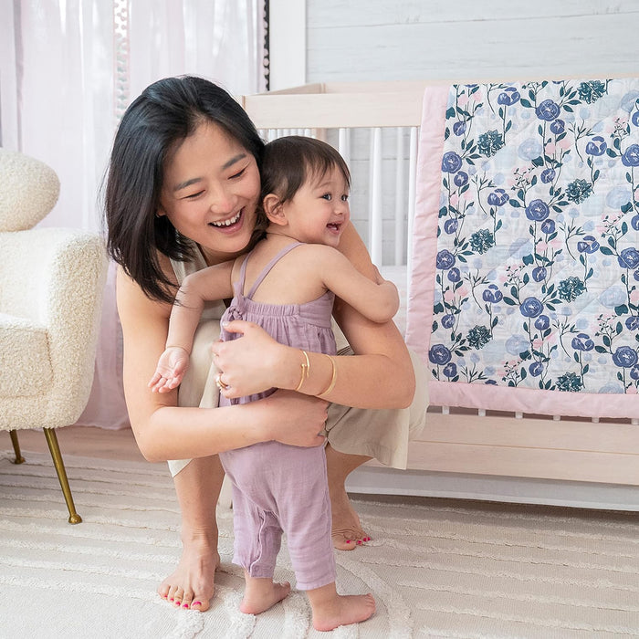 Aden & Anais Essentials 3-Piece Crib Bedding Set, Baby Bedding Bundle, Cotton Blanket, Crib Sheet