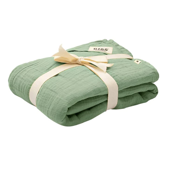 BIBS Baby Cuddle Swaddle Muslin 100% Organic Cotton Blanket - Sage
