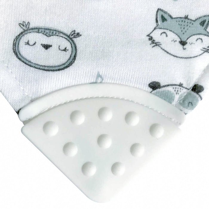 Bavoirs de dentition pour bébé en coton biologique Onyx & Green - Lot de 2