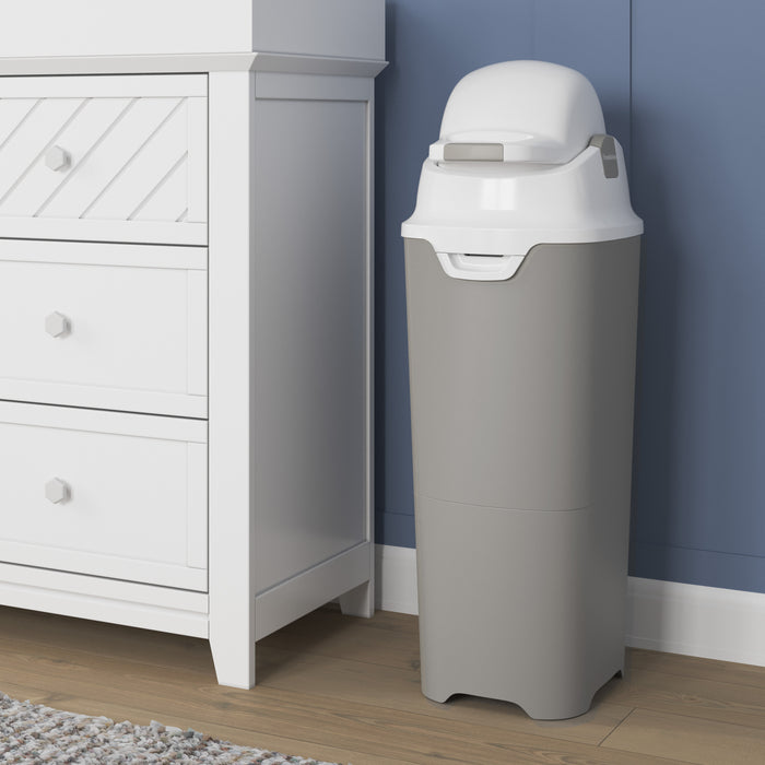 Foundations Tall Diaper Pail, Gray
