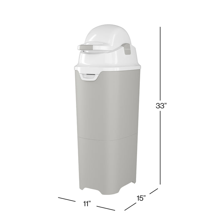 Foundations Tall Diaper Pail, Gray