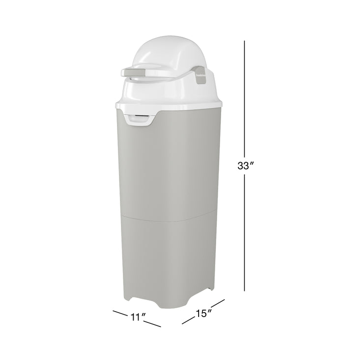 Foundations Tall Diaper Pail, Gray