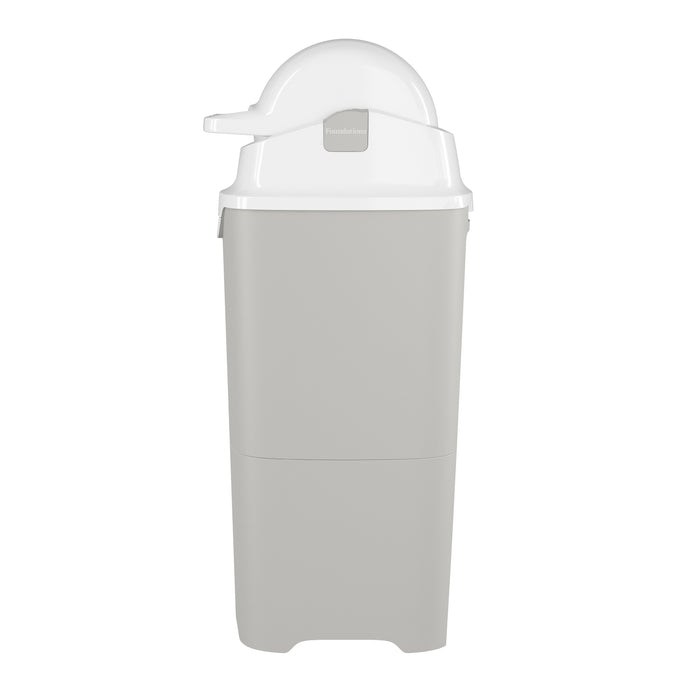 Foundations Tall Diaper Pail, Gray