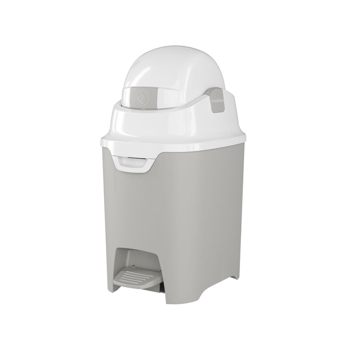 Foundations Mini Hands-Free Diaper Pail, Gray