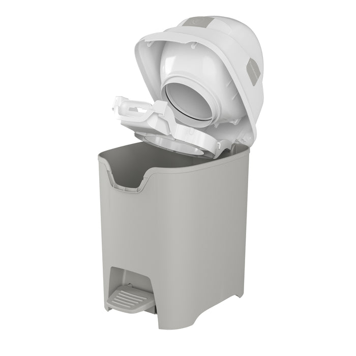 Foundations Mini Hands-Free Diaper Pail, Gray