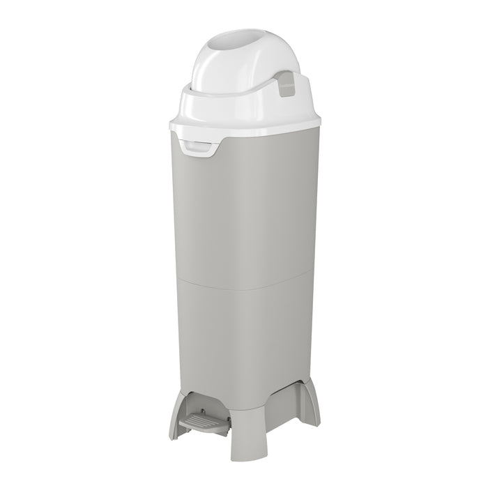 Foundations Tall Hands-Free Diaper Pail, Gray