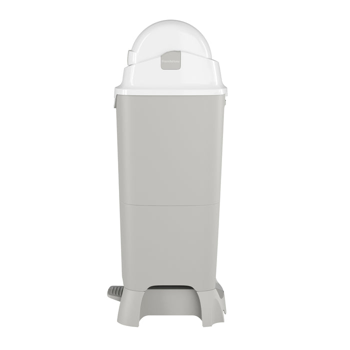 Foundations Tall Hands-Free Diaper Pail, Gray