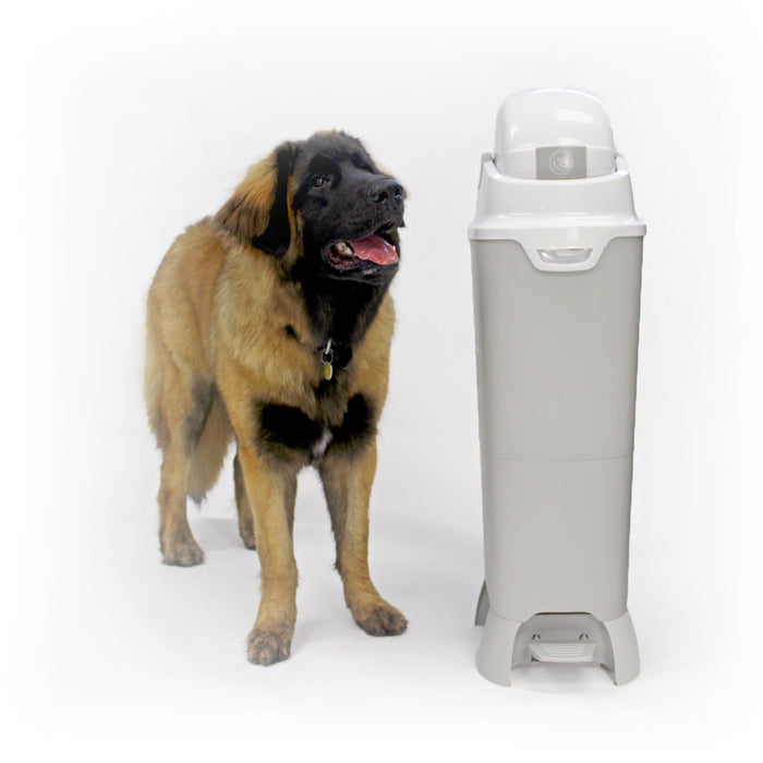 Foundations Tall Hands-Free Diaper Pail, Gray