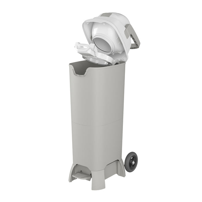 Foundations Pro Hands-Free Diaper Pail, Gray