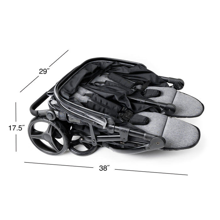 Foundations Gaggle Roadster Duo™ Side-by-Side Double Stroller – Lightweight, Durable 2-Seat Baby Stroller