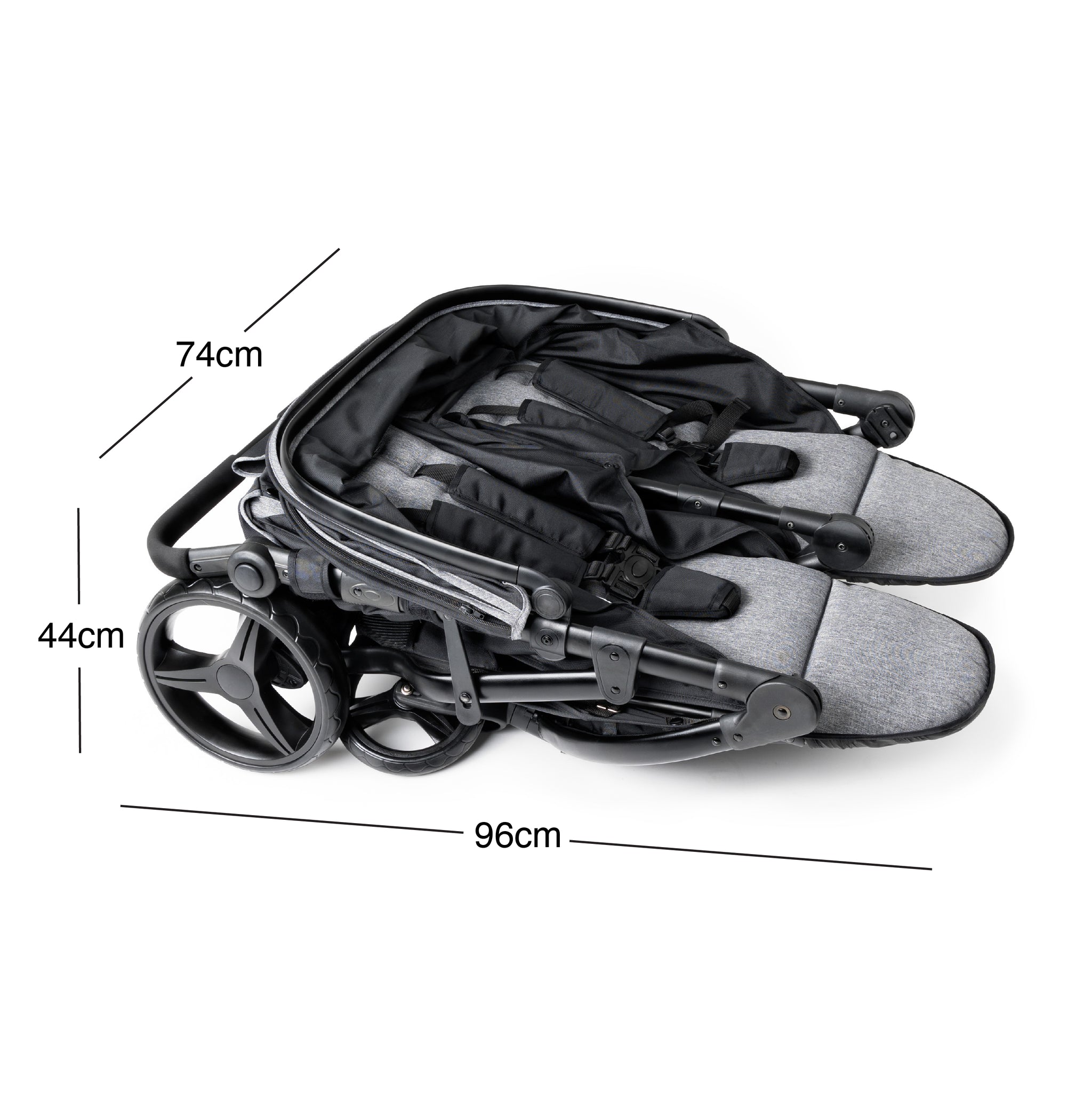 Foundations Gaggle Roadster Duo™ Side-by-Side Double Stroller – Lightweight, Durable 2-Seat Baby Stroller