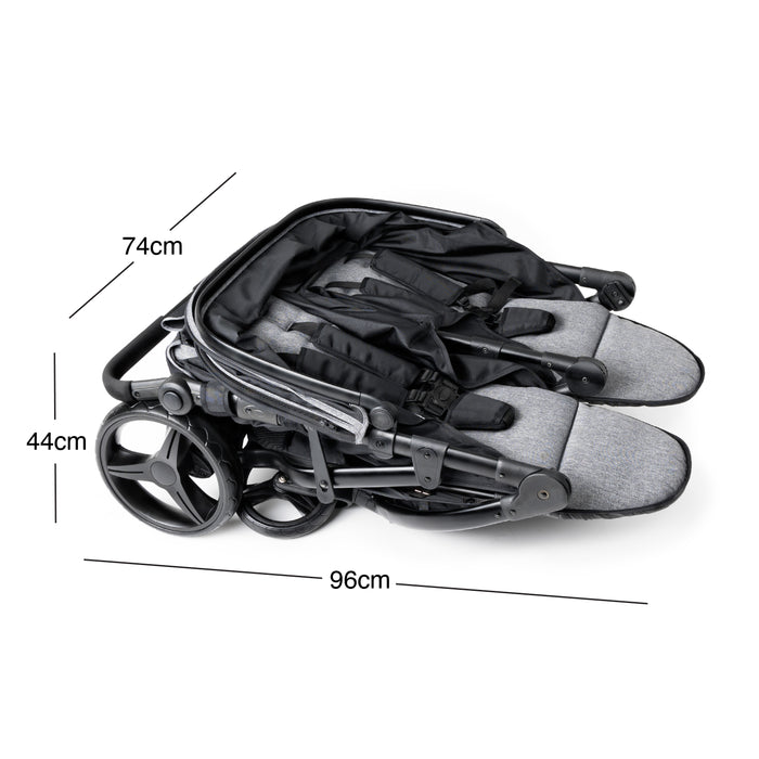 Foundations Gaggle Roadster Duo™ Side-by-Side Double Stroller – Lightweight, Durable 2-Seat Baby Stroller