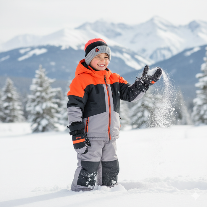 Ensemble d’hiver Blizz – Manteau, pantalon et accessoires - Rouge Flash (Tailles 2 à 16 ans)