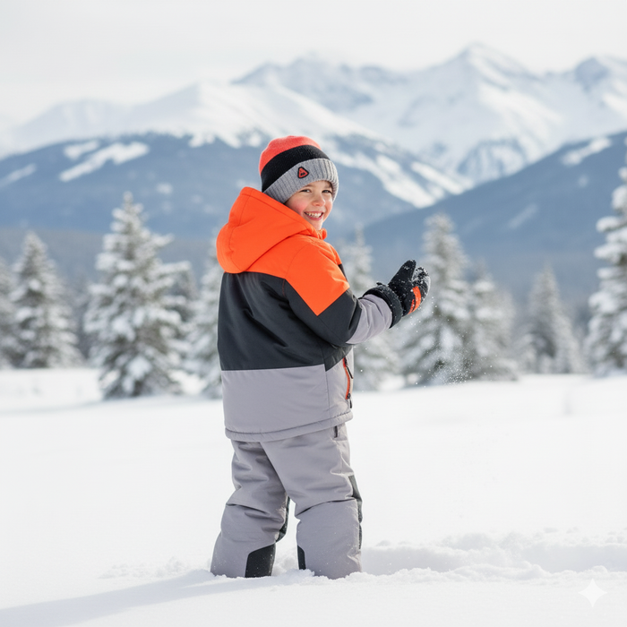 Ensemble d’hiver Blizz – Manteau, pantalon et accessoires - Rouge Flash (Tailles 2 à 16 ans)