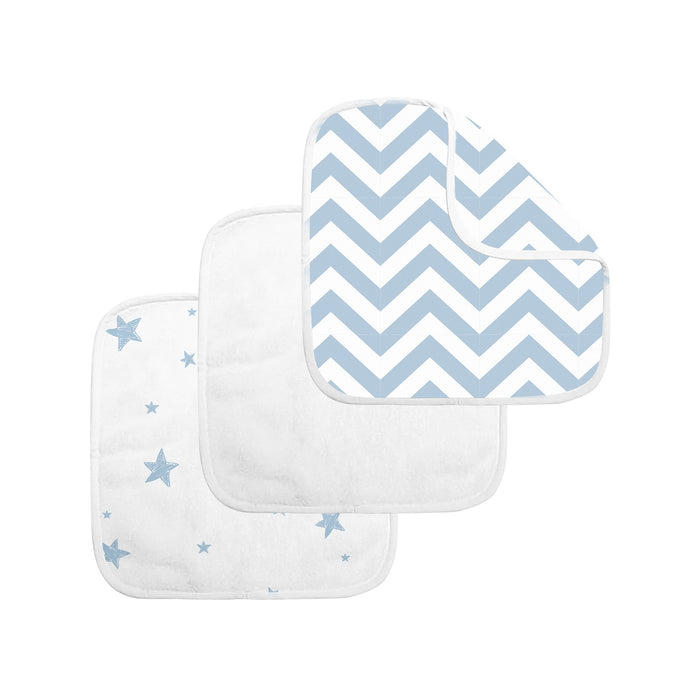 Kushies Washcloths | 3Pack - Grey Chevron