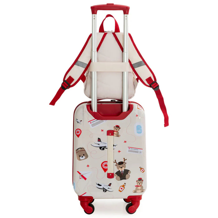 Air Canada® Junior 3-Piece Hardside Carry-On Luggage Set with Backpack & Neck Pillow