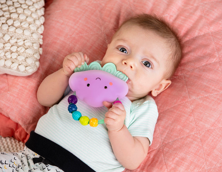 B.Toy® Rain-Glow Squeeze Light-Up Cloud Rattle – 3M+