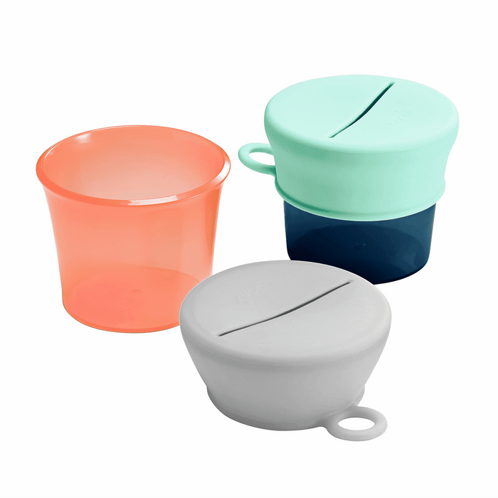 Boon SNUG SNACK Universal Silicone Snack Cup and Lid - 2 Pack