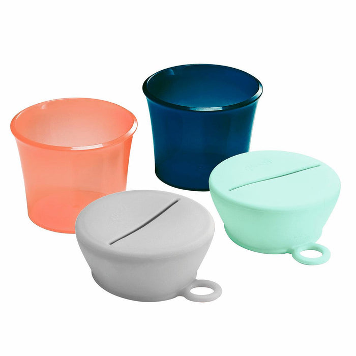 Boon SNUG SNACK Universal Silicone Snack Cup and Lid - 2 Pack