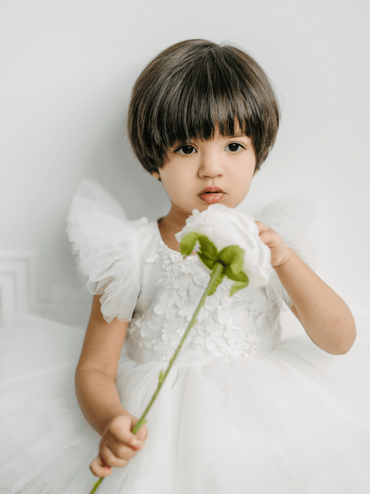 Teter Warm B122N Amity- Baby Girl's Baptism Dress Off White