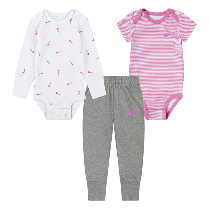 Nike Baby Essentials 3 Piece Bodysuits Pants Footes Set Size 3m to 6m