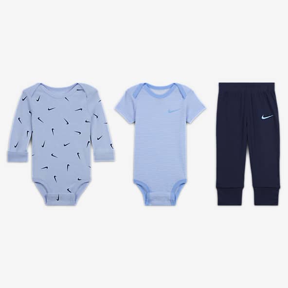 Nike Piece Set Blue Babies Footes Set Size 3m to 6m