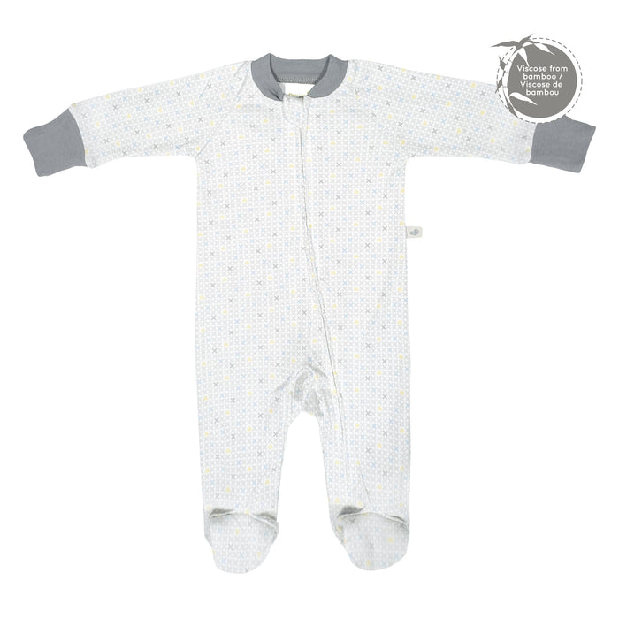 PerlimPinPin 1 Piece Bamboo Baby Pyjama - X Hearts