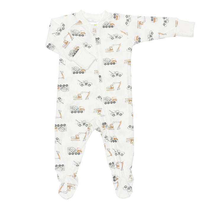 Perlimpinpin 1 Piece Printed Bamboo Baby Footie Pyjama - 0-12m
