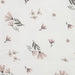 Pink and grey floral pattern on white bamboo fabric for baby sleeper pyjama