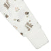 White baby sleeper sleeve with cute squirrel and acorn print pattern