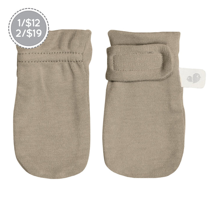 Perlimpinpin Bamboo Baby Anti-Scratch Mittens - Plain Colors