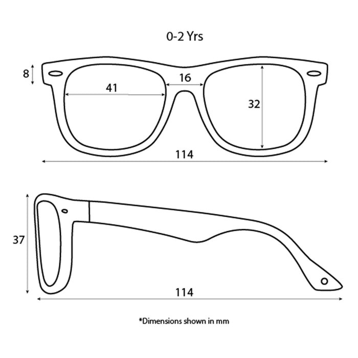Babyfied Apparel® Screen Glasses Clear - 0-2 yr