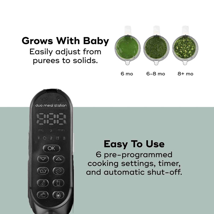 Babymoov Duo Meal Station XL - 6 in 1 Baby Food Processor