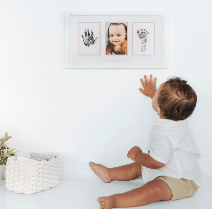 Pearhead Babyprints Photo Frame | Personalized Keepsake with Clay Impression