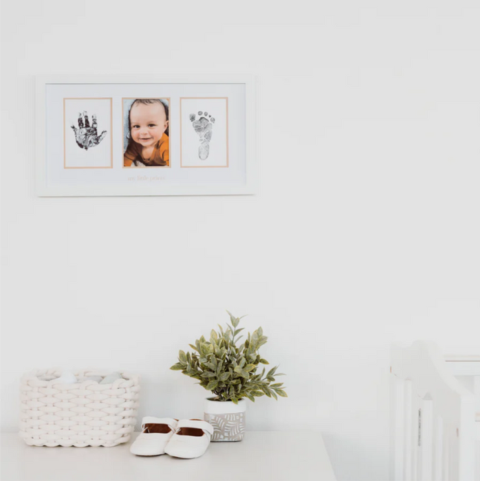 Pearhead Babyprints Photo Frame | Personalized Keepsake with Clay Impression