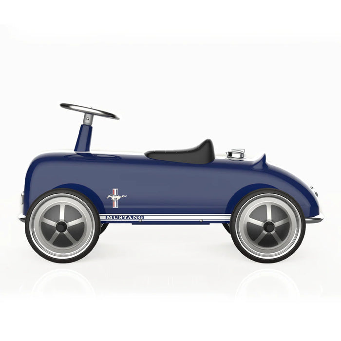 Baghera Ride-On Ford Mustang Blue Car for Kids 1–3 – Metal Retro Ride-On Toy