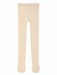Bellissima ecru white baby tights laid flat on a white background.