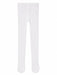 Bellissima ecru white baby tights laid flat on a plain white background.