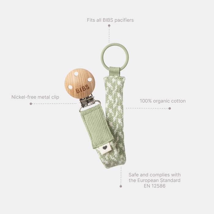 Bibs® Baby Pacifier Clip Knitted