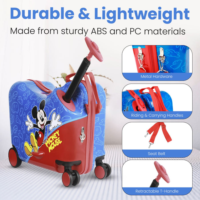 Valise à roulettes pour tout-petit Bioworld® Disney Mickey Mouse 46 cm (18 po)