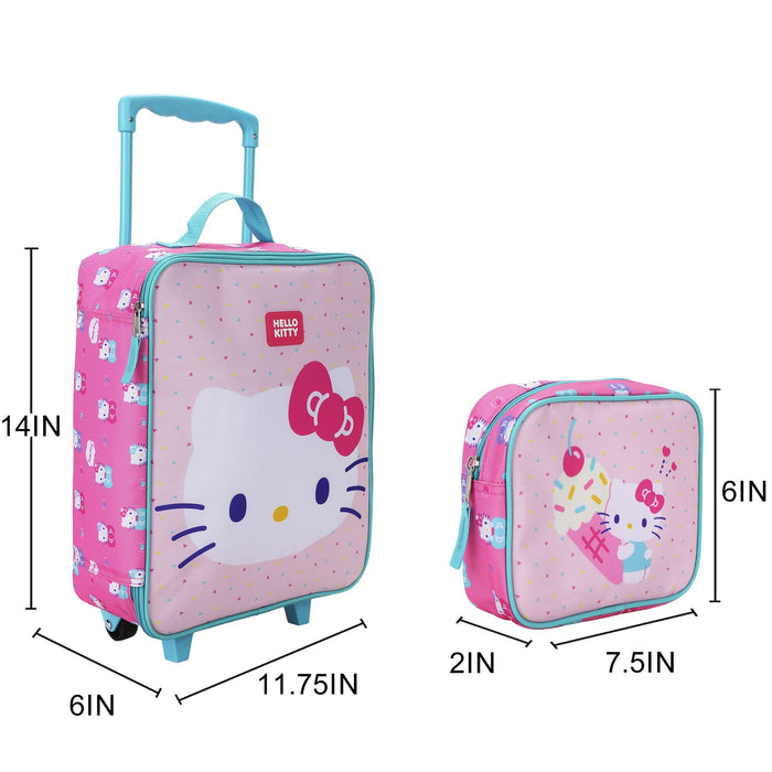 Bioworld® Hello Kitty Core- Youth Luggage set 4-Piece