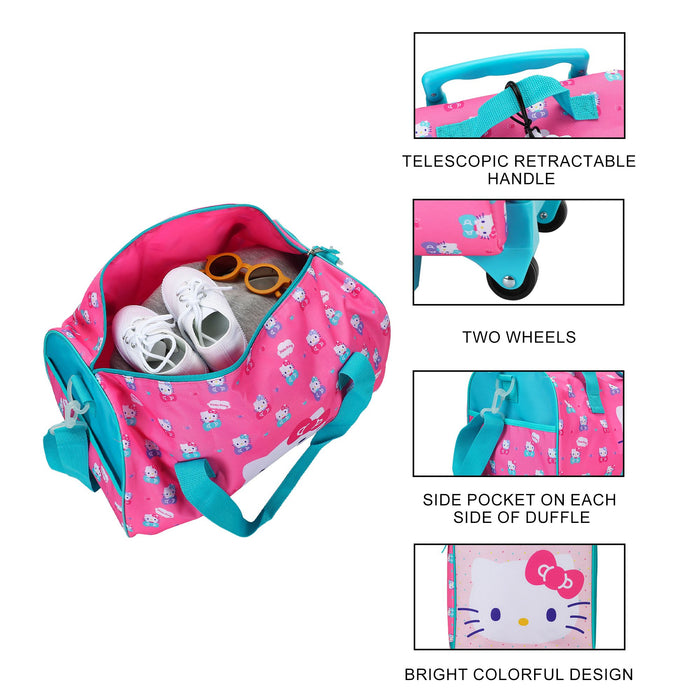 Bioworld® Hello Kitty Core- Youth Luggage set 4-Piece