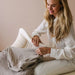 Snuggle me LoungerCurveCover organic cotton muslin